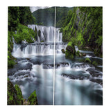 Max Maxb Waterproof Digitial Printed 3D Curtain Drapes for Bedroom Living Room D