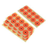 Max 250pcs Shooting Paper Target Florescent Orange Adhesive Target Stickers 1.6"