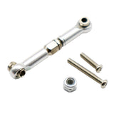 Maxbell Aluminum Alloy Steering Rod Servo Linkage for JJRC WPL 1/12 RC Car Silver