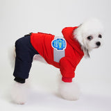 Max Dog Puppy Pet Hooded Down Jacket Coat Clothes Costume Winter Jumpsuit Red S