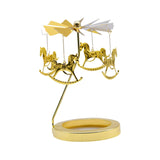 Maxbell Rotating Candle Holder Candlestick Decorative for Living Room Ornament Horse