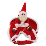 Maxbell Pet Santa Christmas Costumes Santa Claus Riding On Dogs Pet Cosplay Costumes S