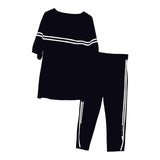 Maxbell Women 2 Piece Outfits Casual Clothes Soft Sweatsuit for Party Vacation XL Black