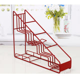Max Jam Bottle Storage Holder Rack Kitchen Stand Bracket Organization Red