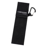 Maxbell Picnic Tableware Storage Bag Reusable with Carabiner Lightweight Portable Black