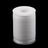 Max 1 Roll 150D Waxed Polyester Braided Thread for DIY Leathercrafts White