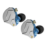 Maxbell Wired Dual Driver HIFI In-ear Earphone Metal Hybrid In Ear Headset Blue
