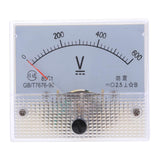 Max 85C1 DC Rectangle Ammeter Amp Current Tester Analog Panel Voltmeter 0-600 V