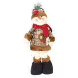 Maxbell Santa Claus Figurine Decoration Standing Long Legs for Xmas Holiday Birthday Snowman