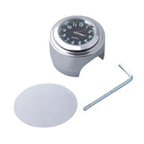 Maxbell 1Pcs 7/8" Waterproof Motorcycle Handlebar Clock Watch Aluminum Luminous Black