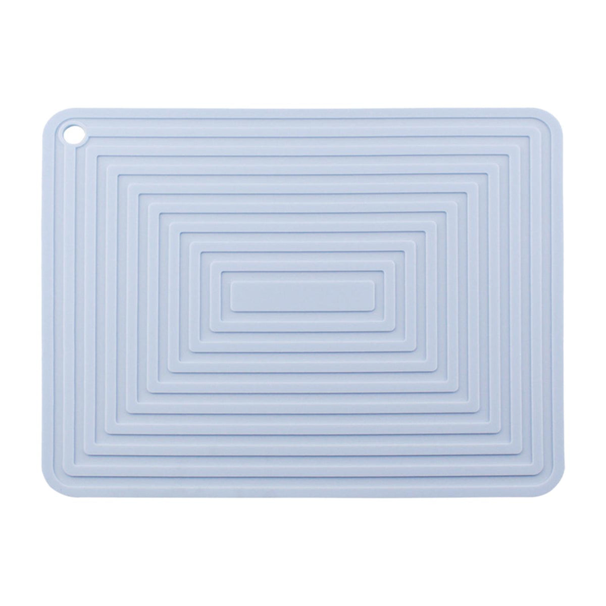 Maxbell Waterproof Dish Drying Mat Hot Pot Holder Heat Resistant Dish Draining Mat Light blue