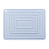 Maxbell Waterproof Dish Drying Mat Hot Pot Holder Heat Resistant Dish Draining Mat Light blue