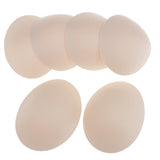 Max 3 Pairs Beige Soft Round Bra Pads Inserts for Sports Bikini Top Swimsuit Bra