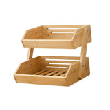 Maxbell Fruit Storage Basket Bread Cake Perfumes Dining Room Wooden Bowl Organizer