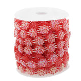 Max 10m Daisy Pearl Beads Chain Garland Strands Wedding Party DIY Decor Red