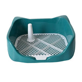 Maxbell Dog Potty Tray with Removable Post Size 40x36x14cm Dog Training Toilet Green