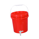 Maxbell Water Storage Carrier 10L with Faucet Water Jug for Drinking Outdoor Tea Set Red