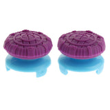 Maxbell 2pcs Thumb Stick Grip Caps Extender for Sony PS4/PS4 slim/PS4 Pro Controller Purple and Blue