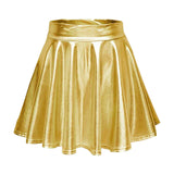 Maxbell A Line Mini Skirt Comfortable Versatile Pleated Skirt for Travel Aureate Small