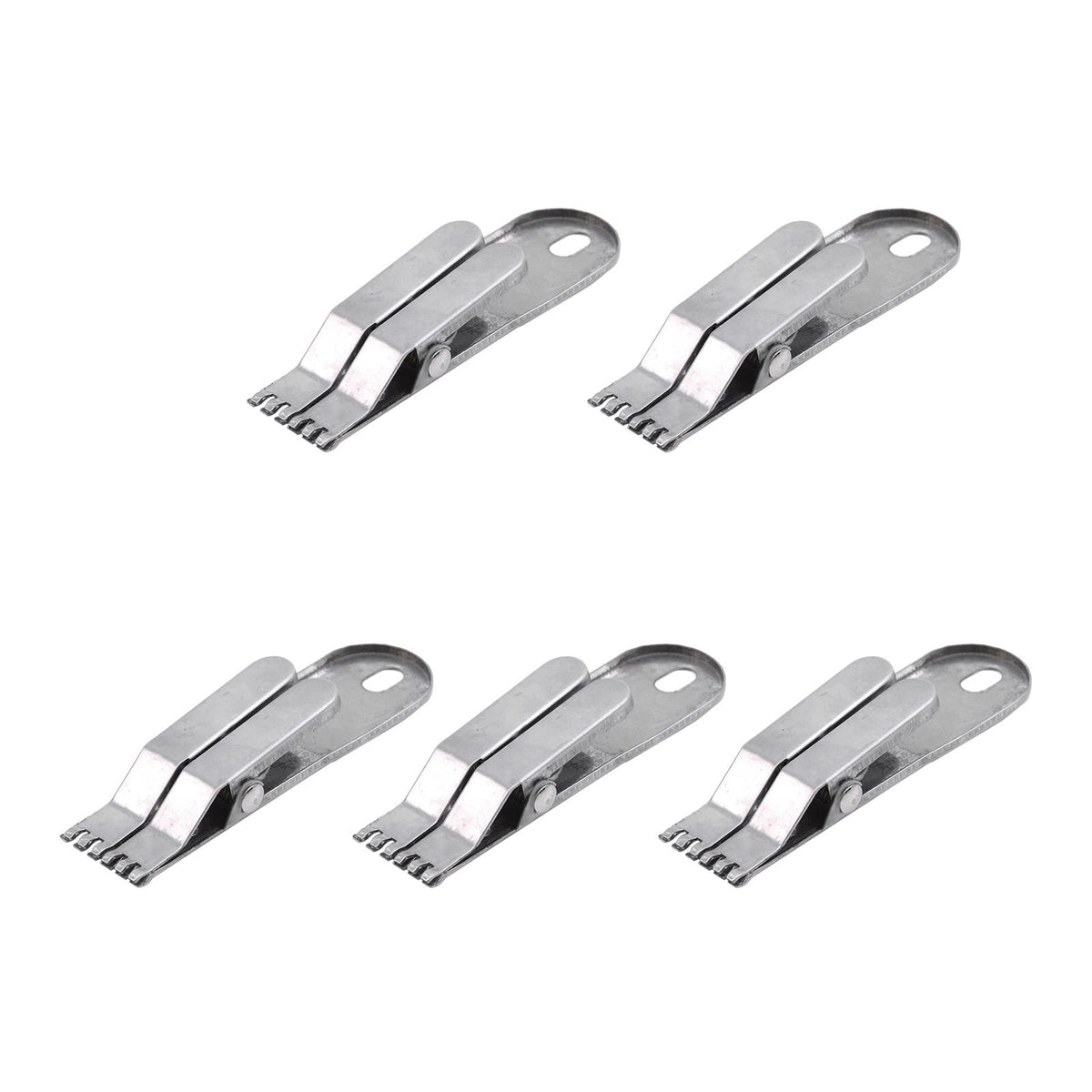 Maxbell 5x Fishing Earthworm Live Maggots Clip Stainless Steel Fishing Tools