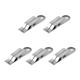 Maxbell 5x Fishing Earthworm Live Maggots Clip Stainless Steel Fishing Tools