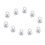 Maxbell 10 Pieces Bail Clasp with Cup Pin Beads Cap with Loop Findings plum blossom