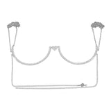 Maxbell Body Chains Popular Accessories Charms Bling for Nightclub bikini Silver