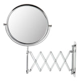 Max Adjustable 2 Way 1x/3x Magnifying Wall Mount Bathroom Shaving Makeup Mirror 3012