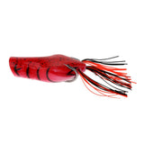 Maxbell Lifelike Topwater Frog Fishing Lure Soft Artificial Crankbaits Hook Baits Red
