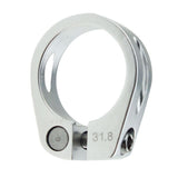 Maxbell 31.8mm SeatPost Clamp Tube Clip Quick Release Mountain Road Bike Part Silver