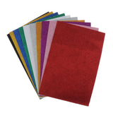 Maxbell 10pcs EVA Foam Sheets Adhesive Glitter Foam Paper Craft Foam Sheets Colorful
