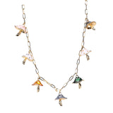 Maxbell Necklaces Cute Pendant Thick Chain Long Necklaces with Extension Chain Colorful
