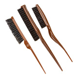 Maxbell 3 Pieces Teasing Brush Set Slick Brush Set for Smoothing Fashion Styling Men