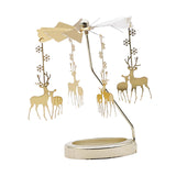 Maxbell Spinning Tea Light Candle Holder Candle Lover Ornament Rotating Candlestick Elk