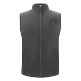 Maxbell USB Heated Vest Fleece Lightweight Charging Heating Vest Gray XL