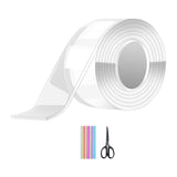 Maxbell Bubble Balloons Blowing Non Marking Tape with Straws Sticky for DIY Crafting 12pcs