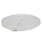 Maxbell Xmas Tree Holiday Skirt Round Ornaments Tree Base Covers White