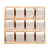 Max Maxb 12pcs Earring Card Holder with Tray for Jewelry Accessory Display Beige