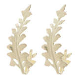 Max 2pcs Curtain Tieback Hooks Leaf-Shaped Drapery Holder Wall Hanger Golden