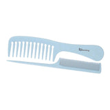 Maxbell Barber Hairdressing Comb Wide Tooth Detangling Rat Tail Sectioning Comb Blue