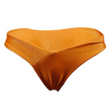 Maxbell Womens Low-Rise Thong T-Back Pearls Bottom G-String Underwear Dark Orange M