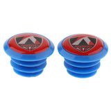 Maxbell 2Pcs Handlebar Grips Bar End Plugs Cap for MTB Road Bike Bicycle  Blue