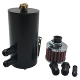 Maxbell Aluminium Baffled Engine Oil Catch Can Reservoir Tank Breather Separator