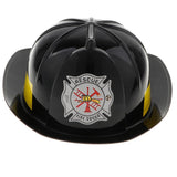 Maxbell Kids Fireman Chief Safety Helmet Firefighter Hat Role Play Toy Fancy Dress Accessories –Black