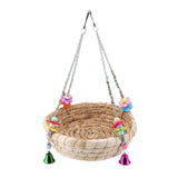 Maxbell Bird Straws Swing Toy Interactive Play Durable for Finches Macaws Parrot