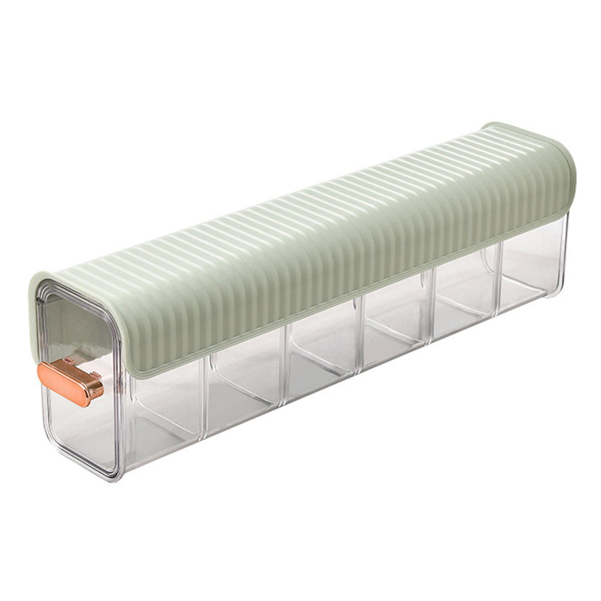 Maxbell Underwear Sock Storage Box Hanging Portable 6 Grids for Belts Bra Ties Green