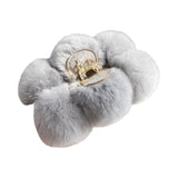 Maxbell Large Hair Jaw Clips for Women Girls Thin Thick Hair Winter Claw Hair Clips Grey