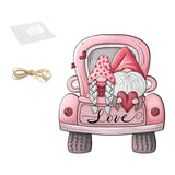 Maxbell Valentine's Door Hanging Decoration Backdrop Wall Decor for Yard Couple Car with Two People