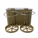 Maxbell Car Armrest Storage box Cup Holder car Storage for Coffee Beige Yellow