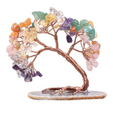 Maxbell Rose Quartz Gemstone Tree Home Decoration Fortune for Car Wedding Home Colorful
